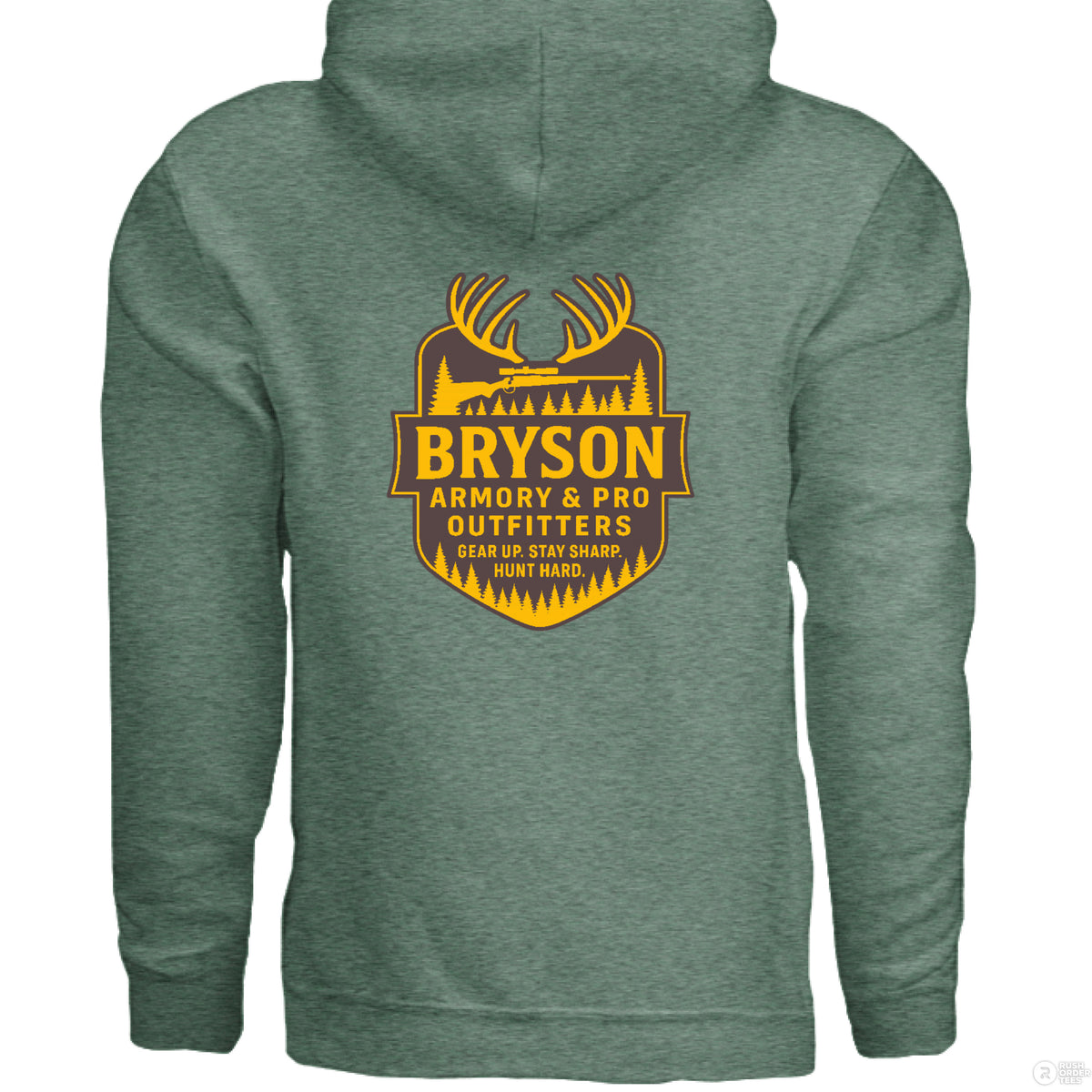 Heather Sport Dark Green - BACK
